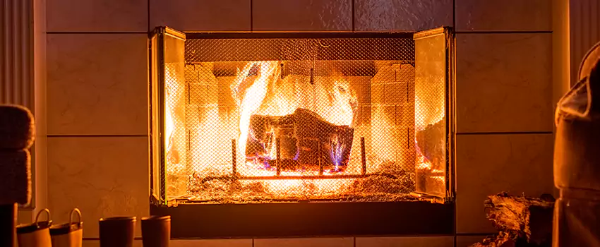 Mendota Hearth Landscape Fireplace Installation in Spokane Valley, Washington